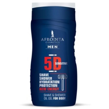 AFRODITA MEN 5D ULJANI GEL ZA TUŠIRANJE i BRIJANJE